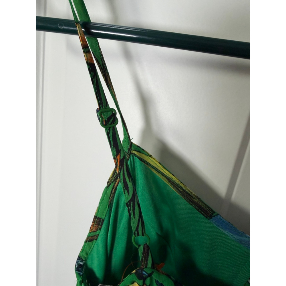do & be Green Tropical Print Maxi Dress S - Picture 9 of 12